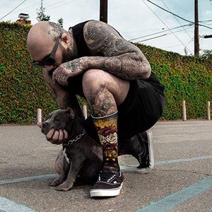 New Sullen Heartbeat Socks OSFA Skull Heart Tattoo
